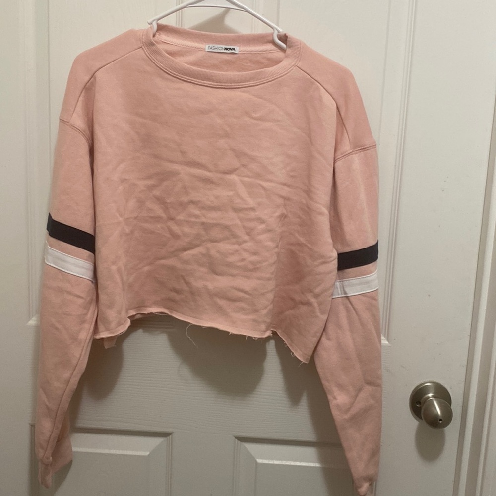 Pink crop sweatshirt